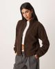 Hollister Gilly Hicks full zip teddy sweater in brown - 1