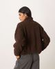 Hollister Gilly Hicks full zip teddy sweater in brown - 2