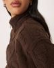 Hollister Gilly Hicks full zip teddy sweater in brown - 3