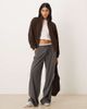 Hollister Gilly Hicks full zip teddy sweater in brown - 4