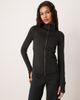 Hollister Gilly Hicks high neck snatched waist jacket in black - part of a set - 1