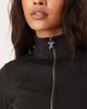 Hollister Gilly Hicks high neck snatched waist jacket in black - part of a set - 4