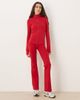 Hollister Gilly Hicks high neck snatched waist jacket in red - part of a set - 3