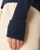 Hollister Gilly Hicks long sleeve waffle top in navy - 4
