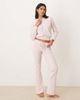 Hollister Gilly Hicks mid rise flare cozy waffle pants in pink - part of a set - 1