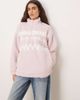 Hollister Gilly Hicks quarter zip teddy sweater in pink - 1