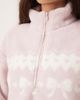 Hollister Gilly Hicks quarter zip teddy sweater in pink - 4