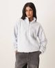 Hollister Gilly Hicks quarter zip teddy sweater in washed blue - 1
