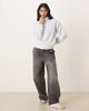 Hollister Gilly Hicks quarter zip teddy sweater in washed blue - 4