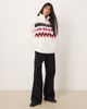 Hollister Gilly Hicks quarter zip teddy sweater in white - 4