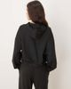 Hollister Gilly Hicks slouchy crop full zip hoodie in black - part of a set - 2