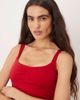 Hollister Gilly Hicks sweatheart tank top with built in bra in red - part of a set - 2
