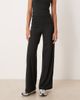Hollister Gilly Hicks ultra high rise wide leg pants with internal back pocket in black - part of a set - 2