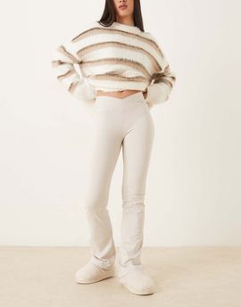 Hollister Gilly Hicks v waist flare pants in gray