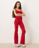 Hollister Gilly Hicks v waist flare pants in red - part of a set - 1