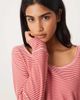 Hollister Gilly Hicks waffle long sleeve crop top in red stripe - part of a set - 3