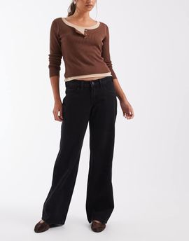 Hollister Hollister adjustable baggy jeans in black wash