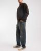 Hollister Hollister baggy 5 pocket jeans in dark bleach wash-Blue - 2