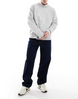 Hollister Hollister baggy 5 pocket jeans in indigo-Blue