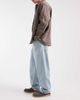 Hollister Hollister baggy 5 pocket jeans in light wash blue - 3