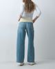 Hollister Hollister baggy jeans with adjustable waistband in light blue wash - 3