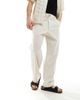 Hollister Hollister baggy linen pants in beige-Neutral - 1