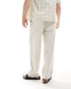 Hollister Hollister baggy linen pants in beige-Neutral - 3