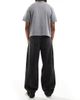 Hollister Hollister baggy skater jeans in washed black - 3