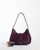 Hollister Hollister belt clasp detail shoulder bag in burgundy-Red - 2