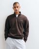 Hollister Hollister boxy 1/4 zip sweatshirt in brown - 1