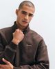 Hollister Hollister boxy 1/4 zip sweatshirt in brown - 4