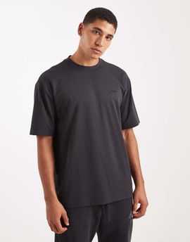 Hollister Hollister boxy oversized short sleeve logo cooling T-shirt in black