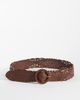 Hollister Hollister braided wide belt in brown - 1
