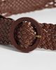 Hollister Hollister braided wide belt in brown - 2