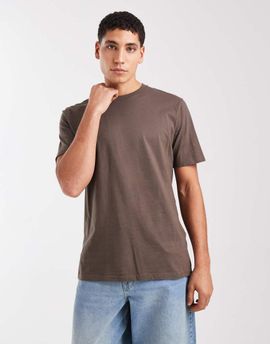 Hollister Hollister classic fit short sleeve T-shirt in brown