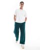 Hollister Hollister contrast seam super baggy sweatpants in green - 1