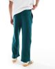 Hollister Hollister contrast seam super baggy sweatpants in green - 4
