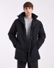 Hollister Hollister cozy lined parka coat in black - 1