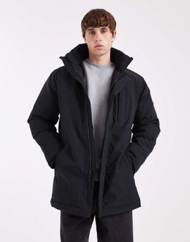 Hollister Hollister cozy lined parka coat in black