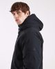Hollister Hollister cozy lined parka coat in black - 4