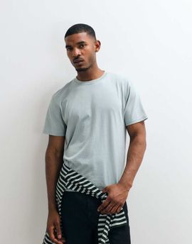 Hollister Hollister crew neck short sleeve T-shirt in washed mint-Green