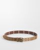 Hollister Hollister faux suede boho studded belt in brown - 1