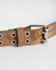 Hollister Hollister faux suede boho studded belt in brown - 2