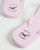 Hollister Hollister flip flops in baby pink - 4