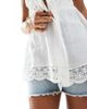 Hollister Hollister flowy tie front cover up dress in white - 2
