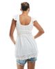 Hollister Hollister flowy tie front cover up dress in white - 3