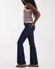Hollister Hollister front seam detail bootcut jeans in indigo blue - 2