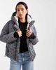 Hollister Hollister high neck puffer jacket in black gingham - 2