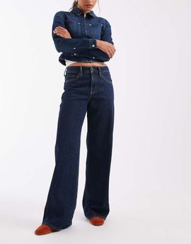 Hollister Hollister high rise baggy jeans in indigo blue