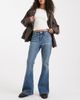 Hollister Hollister high rise flare jeans in mid blue wash - 1